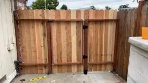 Wooden Fence Gate Rebuild in Sacramento