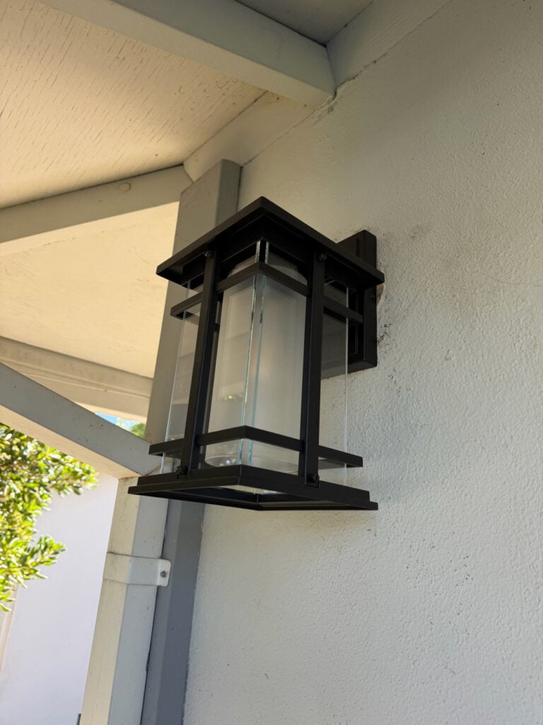Exterior Light Fixture Replacement in Rancho Cordova — exterior light replacement